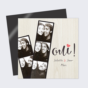Faire-part Mariage Photomaton