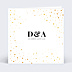 Faire-part Mariage Dorure Pois Graphiques