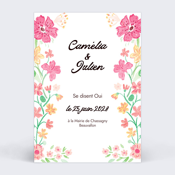 Faire-part Mariage Jardin botanique