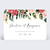 Faire part mariage Wild Flowers Recto