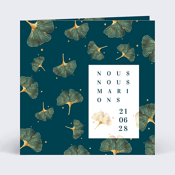 Faire-part Mariage Ginkgo