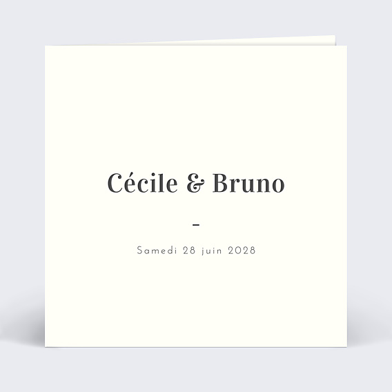 Faire part mariage Faire-part Mariage Classique Beige