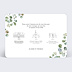 Faire part mariage Cadre Eucalyptus Verso