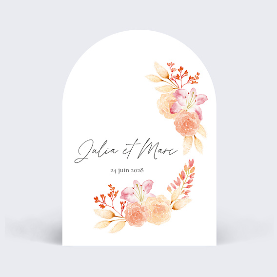 Faire-part Mariage Bohème Couronne