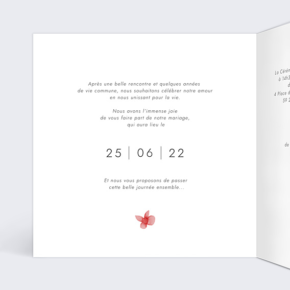 Faire-part Mariage Romance