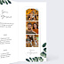 Faire part mariage Branche d'Eucalyptus Intérieur Droit