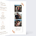 Faire part mariage Flower of Fall allongé Intérieur Droit