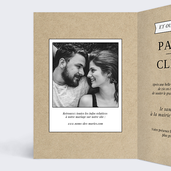 Faire-part Mariage Points à Relier Vintage