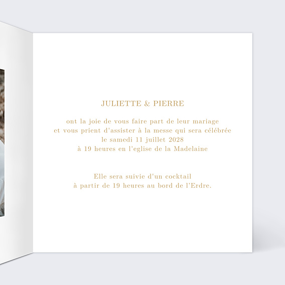 Faire-part Mariage Ligne