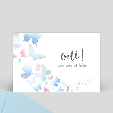 Faire-Part de Mariage Virtuel Papillons