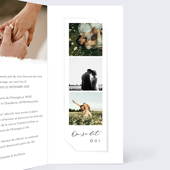 Faire-part Mariage Effet Photo