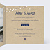 Faire part mariage Notre Histoire Intérieur Droit