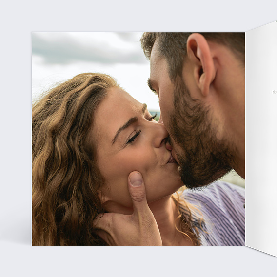 Faire part mariage Couronne Eucalyptus Aquarelle Intérieur Gauche