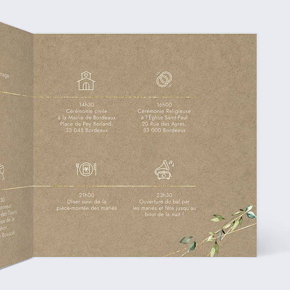 Faire-part Mariage Modern Love