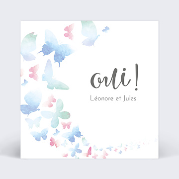 Faire-Part de Mariage Virtuel Papillons