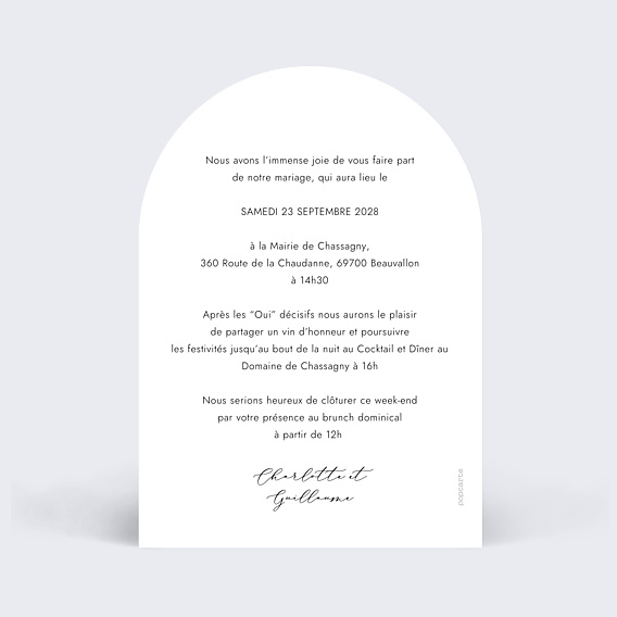 Faire-part Mariage Effet Photo