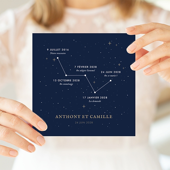 Faire part mariage Notre Constellation Après 4