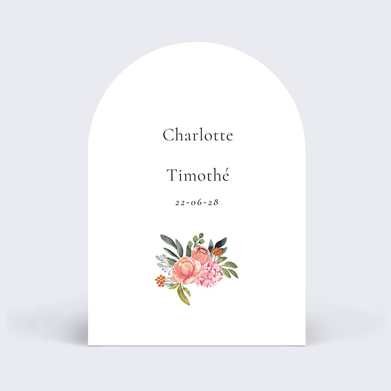Faire part mariage Bouquet Aquarelle