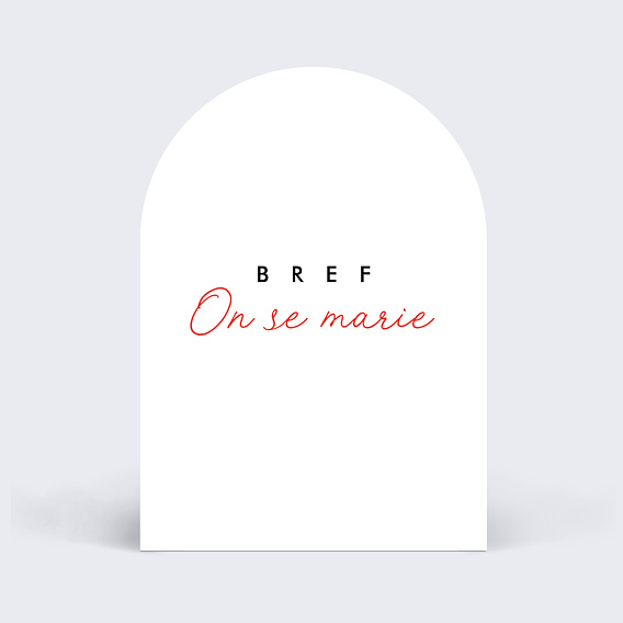 Faire part mariage Bref