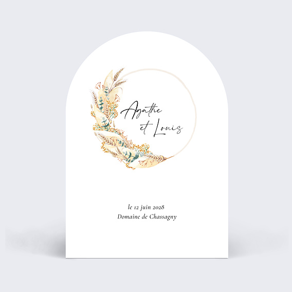 Faire part mariage Couronne Boréale