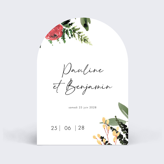 Faire part mariage Wild Flowers