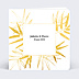 Faire-part Mariage Feuilles Ocre