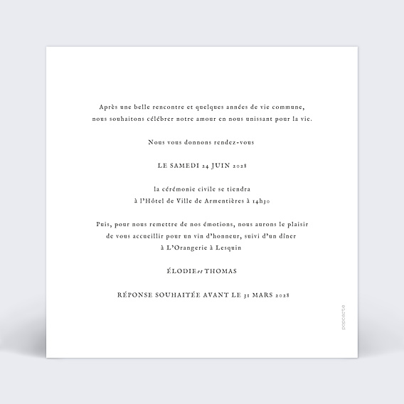 Faire-part Mariage Humour