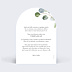 Faire-part Mariage Couronne Ocre Eucalyptus
