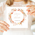 Faire part mariage Flower of Fall