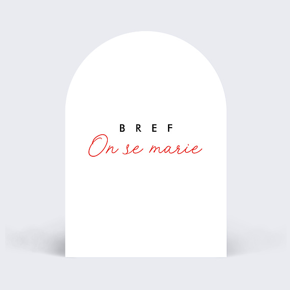 Faire-part Mariage Bref