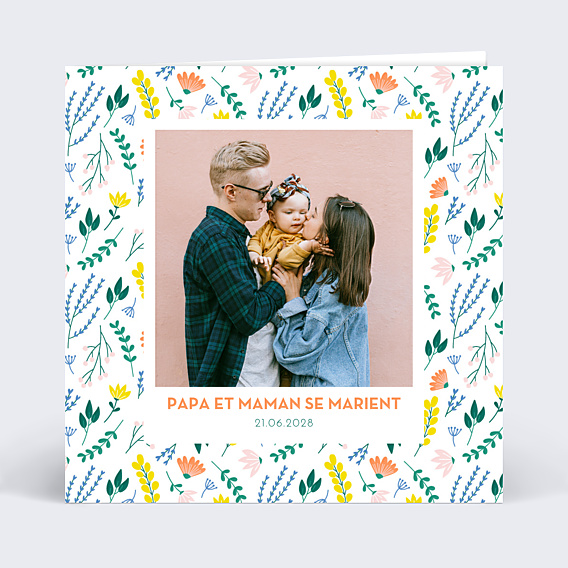 Faire part mariage Pop Liberty