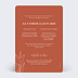 Faire part mariage Terracotta Flowers Verso