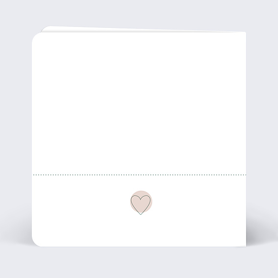 Faire-part Mariage Timeline Blanc