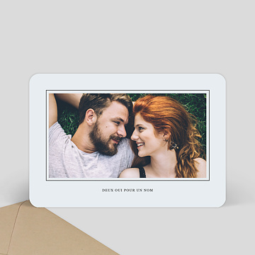 Faire-Part de Mariage Virtuel Carte Postale Chic