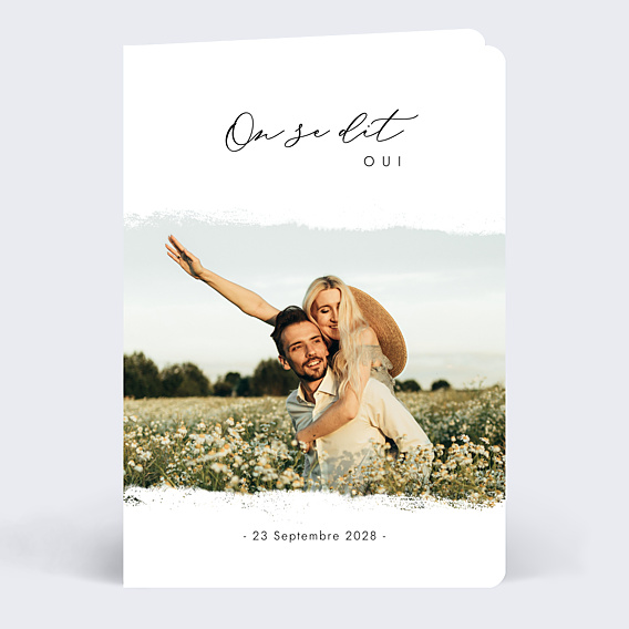 Faire part mariage Effet Photo