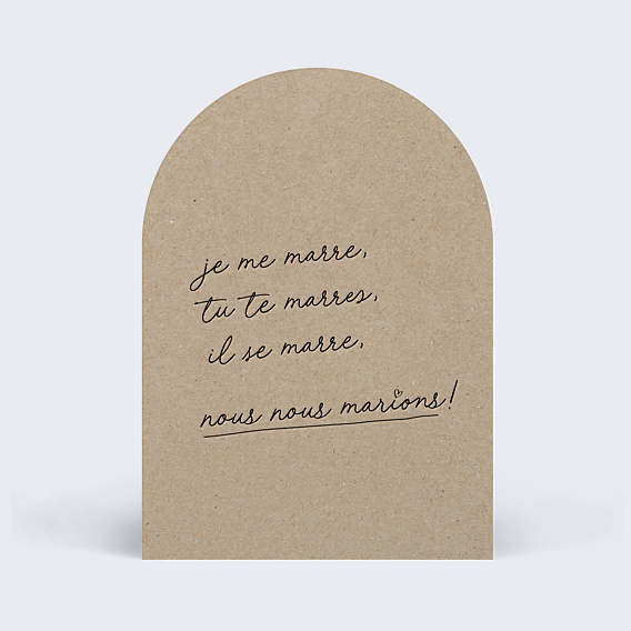 Faire-part Mariage Message Humoristique