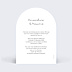 Faire-part Mariage Programme Pleine Page Noir