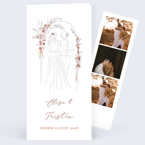 Faire part mariage Jour d'Amour