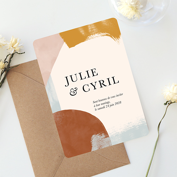 Faire part mariage Graphique Après 4