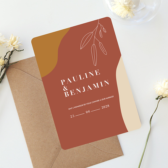 Faire part mariage Let's Grow Together Après 4
