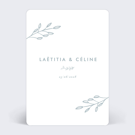 Faire part mariage Romantique Pastel Après 4