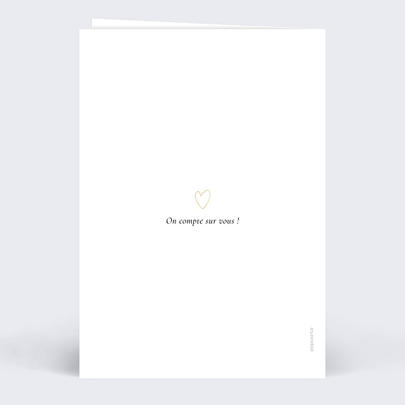 Faire-part Mariage Ligne du cœur photo