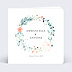 Faire-part Mariage Couronne de Fleurs