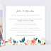 Faire-part Mariage Envolée Florale