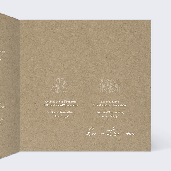 Faire-part Mariage Cueillette
