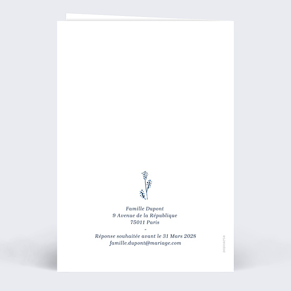 Faire-part Mariage Bloom