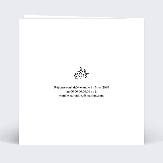 Faire-part Mariage Hexagone Champêtre