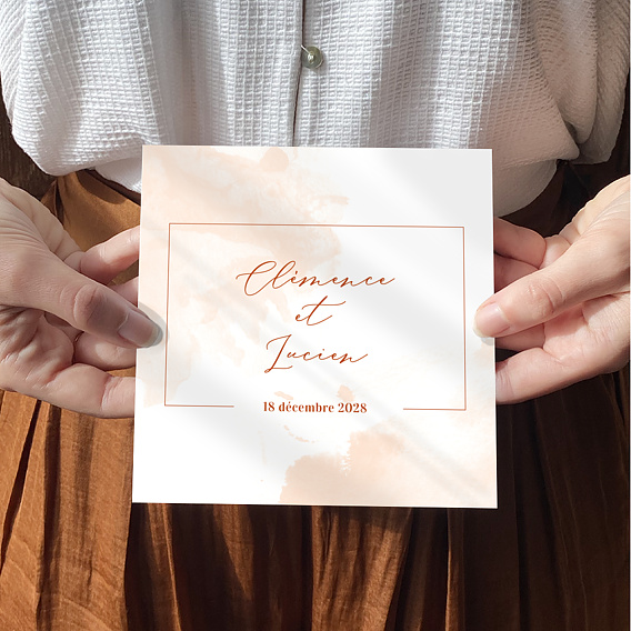 Faire part mariage Été indien Après 4