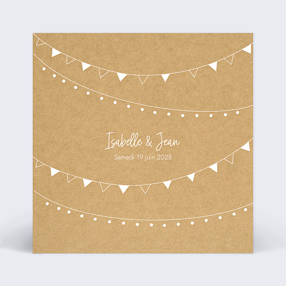 Faire-part Mariage Bucolique