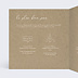 Faire part mariage Cueillette Intérieur Gauche